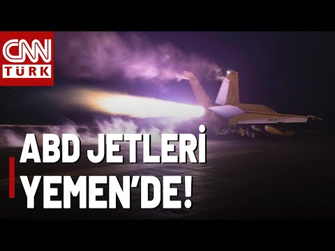 ABD Jetleri Yemen Semalarında! ABD'den Güç Gösterisi Mi?