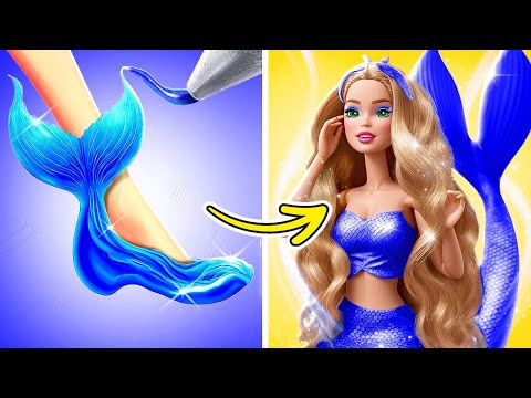 Barbie Turns into Mermaid ✨ Best Doll Makeover Ideas