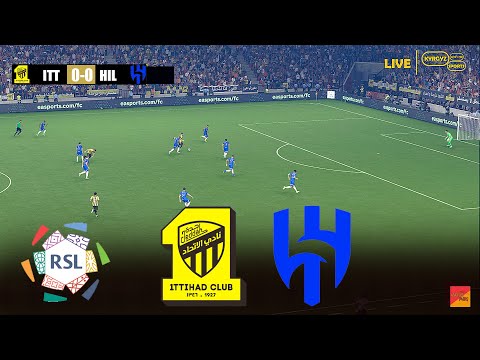 🔴بث مباشر: مباراة الاتحاد والهلال في لعبة محاكاة الفيديو eFootball PES 21