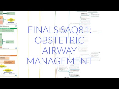 FINALS SAQ 81: OBSTETRIC AIRWAY MANAGEMENT