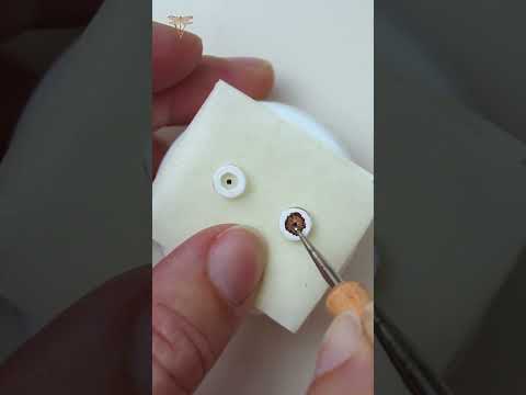 How to make tiny follow-me eyes for art dolls