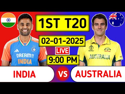 India Vs Australia 1st T20 Live Score