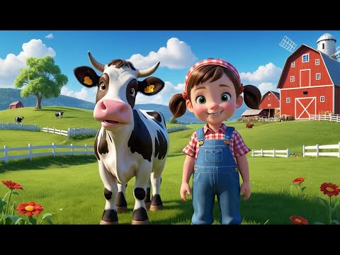 Moo Moo Brown Cow Rhyme Song | Popular Nursery Rhyme | Educational Kids Songs