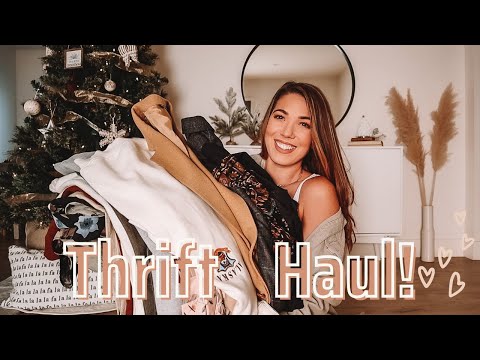 DECEMBER THRIFT HAUL |  try on thrift haul