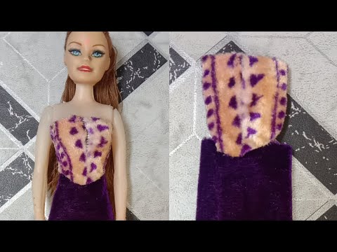 Diy Barbie dress making