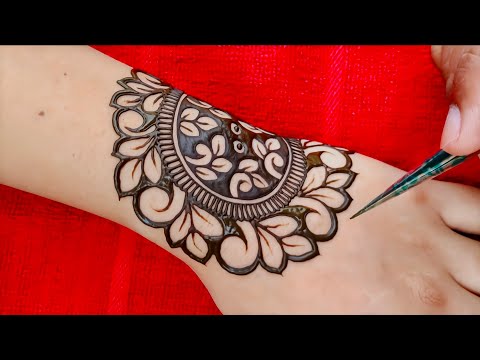 Very easy and stylish mehndi design for back hand             || mehandi ke design