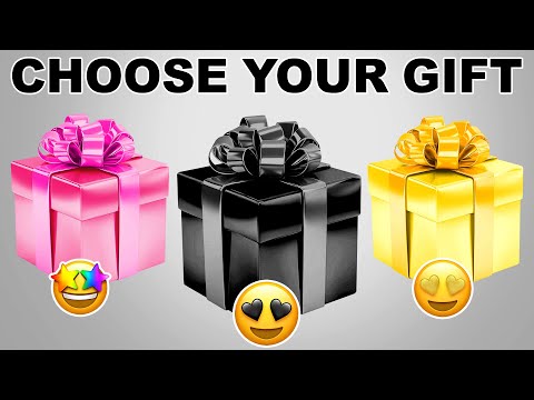 Choose Your Gift.. Pink, Black or Gold 💖🖤💛How Lucky Are You? || 3 Gift Box Challenge 😱Quiz Zone #4