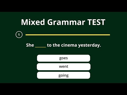 Are You FANTASTIC at English Grammar? Take This Mixed Grammar Test to Find Out!