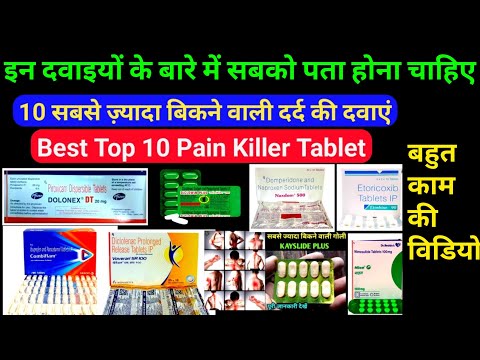 Top 10 Pain Killer Medicines | दर्द की 10 दवाइयों के नाम