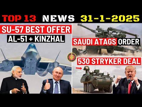 Indian Defence Updates : Su-57 Best Offer,Saudi ATAGS Order,530 Stryker Deal,NewSpace Helicopter UAV