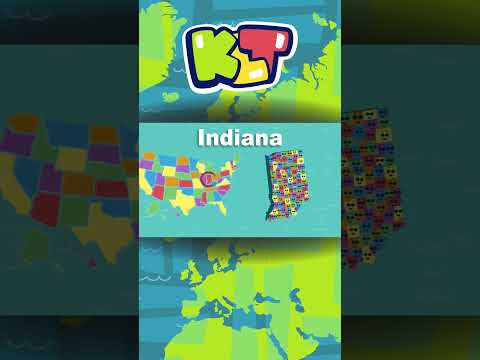 The State Of Indiana Has 92 Counties! | KLT GEO #shorts