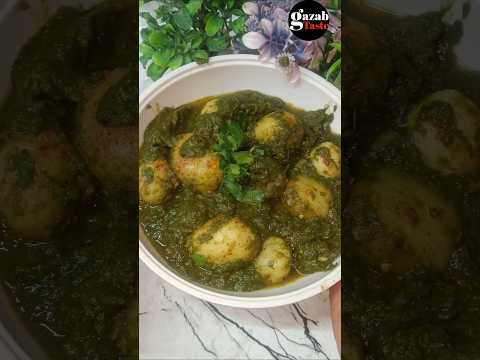 Hariyali Dum Aloo #shots #dumaloo #palakdumaloo #palakrecipe #recipe #dumalookisabji #snacksrecipe