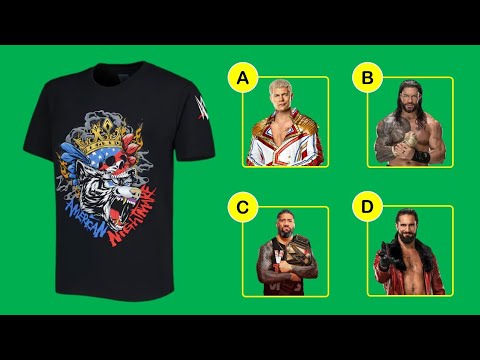 Can You Guess the WWE Wrestlers from Their T-Shirts? 👕 | WWE Quiz