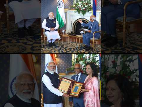 PM Modi meets Mauritian President H.E. Dharam Gokhool | #shorts