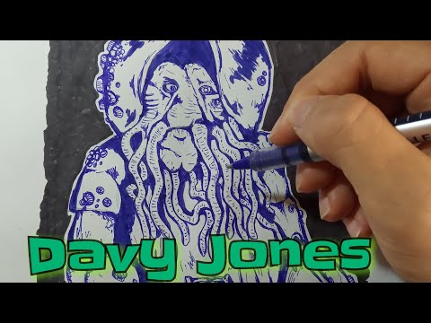 Davy Jones drawing