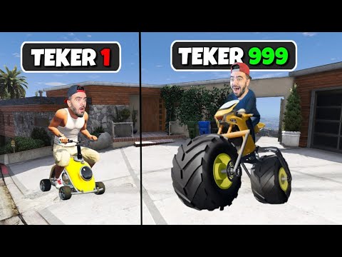 HER KAZA YAPTIGIMDA MOTORUN TEKERI BÜYÜYOR - GTA 5 MODS