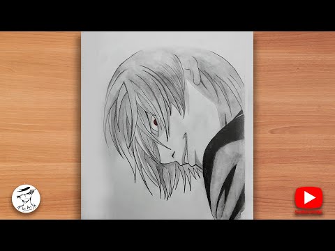 How to Draw Light Yagami | Kira Drawing Easy |Death Note Anime Drawing