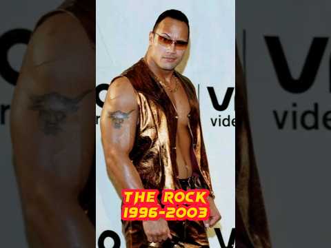 The Rock Variation 1996-2003.Dwayne Johnson Transformation #therock #dwaynejohnson #wwe #shorts