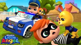 LIVE! Rescue Time! 🚓 Police Car, Fire Truck, and Ambulance! | Little Angel Nursery Rhymes