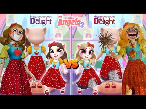 My Talking Angela'm 2 😍 || Miss Delight | New Update || Cosplay