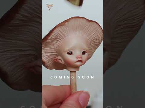 Mushroom faerie | Handmade art doll process