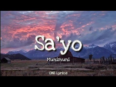 Munimuni - Sa'yo (Lyrics)