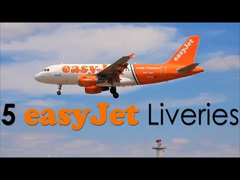 easyJet Livery - 5 different easyJet liveries at Lisbon Airport