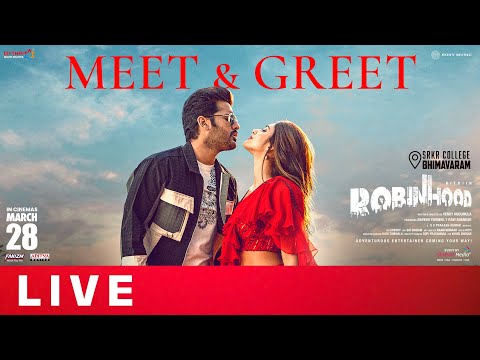 Robinhood Meet & Greet Live | Nithiin | Sreeleela | Venky Kudumula | GV Prakash | Shreyas Media