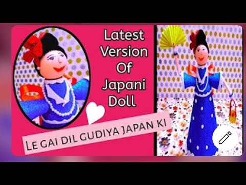 Latest version of japani doll/handmade doll with plastic bottle/diy paper doll