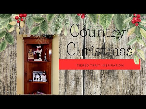 Country Christmas Tiered Tray Video