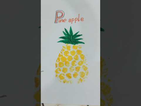 pineapple crafts #bubblewrap crafts  #schoolactivity #schoolactivity #lettersactivity