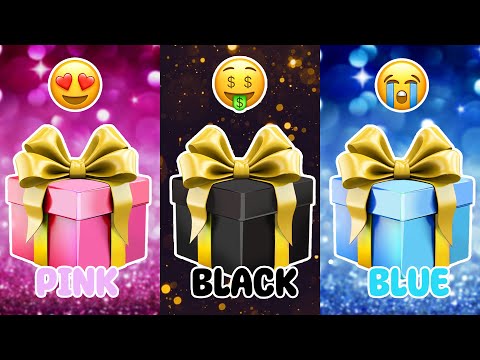 Choose Your Gift....! Pink, Black Or Blue💖🖤💙 How Lucky Are You? 😱 QuizZone