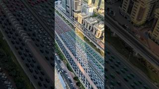 Traffic on National Day in Dubai 🇦🇪 #uae #dubai #sheikhzayedroad #nationalday #celebration