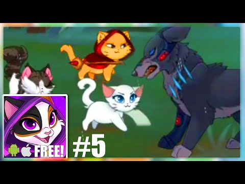 Challenging the MIGHTY LIONS! | Castle Cats Gameplay Walkthrough Part 5