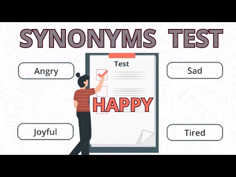 Synonyms Quiz - Test your English vocabulary skills