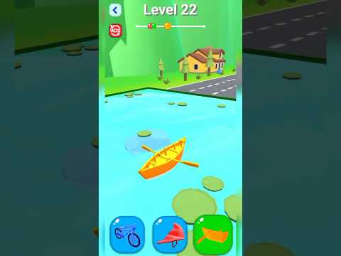 Shape Shifting Game Level 22 | Lets Transform #shorts #games