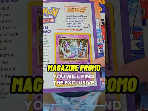 Pokémon cards from Magazines #pokemoncards #mewtwo #pokemonpromo #nintendopower #pokemontcgcommunity