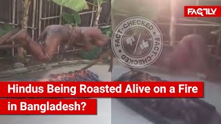 FACT CHECK: Does a Viral Video Show Hindus Being Roasted Alive on a Fire in Bangladesh?