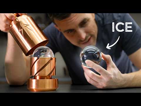 I made a Copper Ice Press that Turns Ice into SPHERES - Lets try DRY ICE!