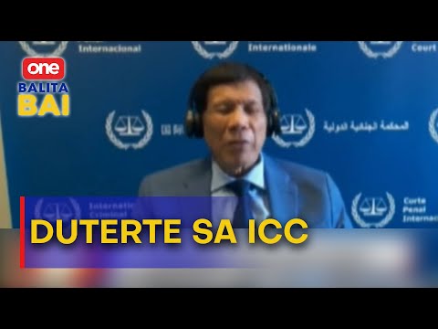 FPRRD, niatubang sa pinakauna ning appearance sa International Criminal Court | One Balita Bai