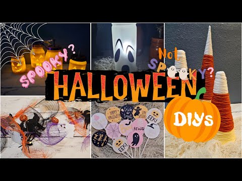 🎃 Cute Halloween DIYS!  Halloween Themed Party Ideas! #DollarTreeDIYs!