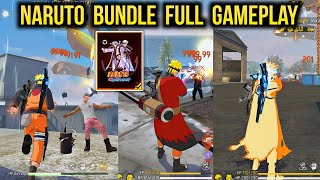 Naruto Bundle Gameplay | Naruto Look Changer, Rasengan Emote & More | Naruto Bundle in Free Fire