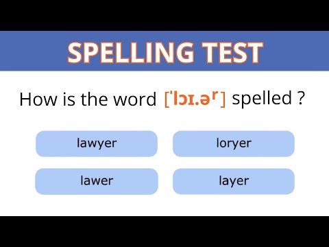 Spelling Test -  Can you pass these 15 tricky questions? – English Grammar Test