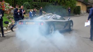 McLaren F1 power sliding during Villa d'Este Parade!