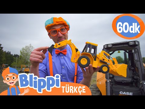 Blippi İş Makinelerini Keşfediyor 🏗️ Blippi Türkçe - Çocuklar için Eğitici Videolar