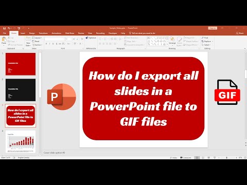 How do I export all slides in a PowerPoint file to GIF files at 1000px Width