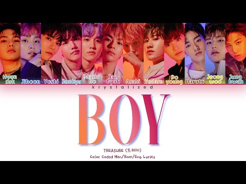 TREASURE (트레저) - BOY [HAN|ROM|ENG Color Coded Lyrics]