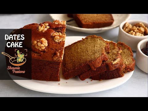 Dates Cake Recipe | Eggless Dates Cake Recipe