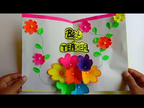 Teacher's Day Card Making Ideas | Card Making Ideas | Teacher's Day Special Card