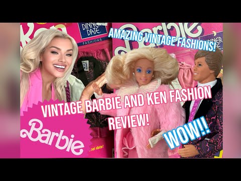 VINTAGE BARBIE AND KEN FASHION HAUL! BARBIE UNBOXING! DINNER DATE BARBIE! BARBIE COLLECTION